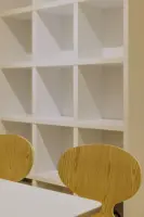 화이트와 우드가 조화로운 북유럽풍 라운지